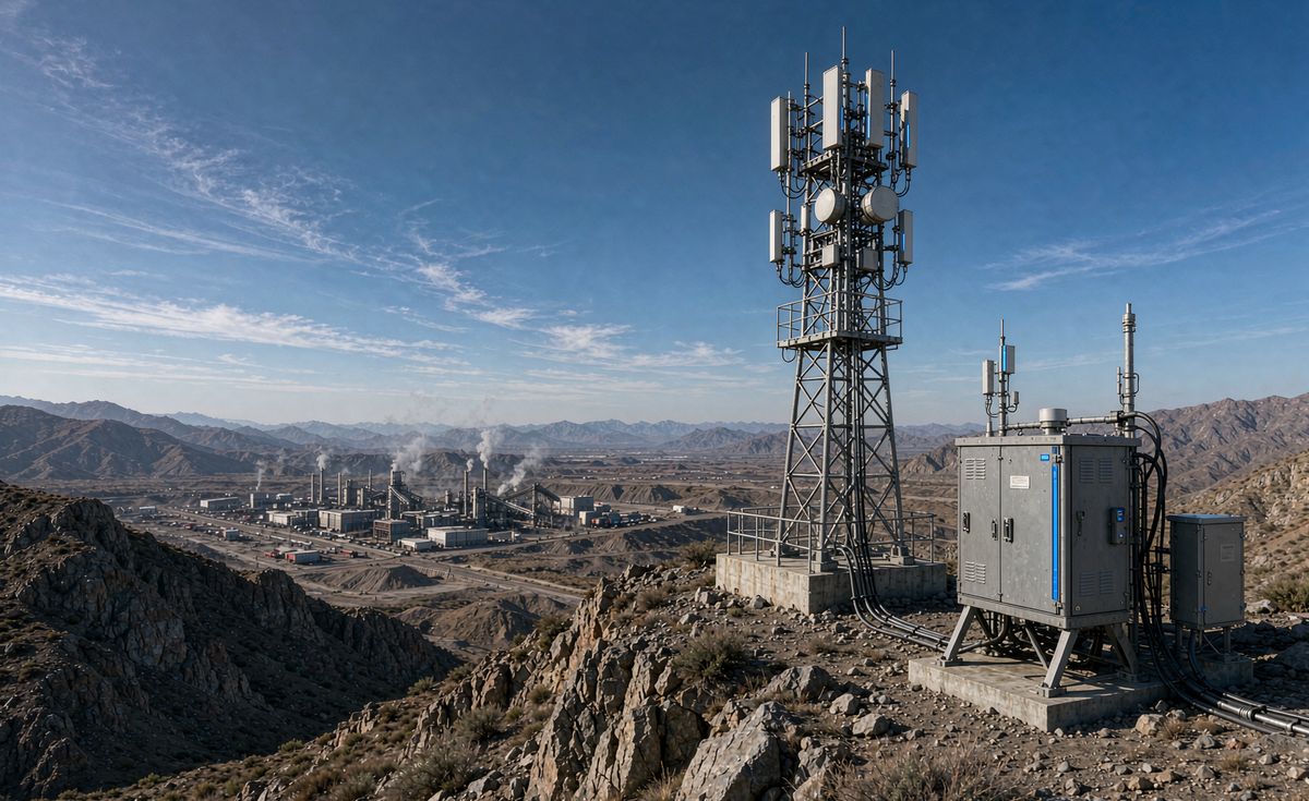 户外山区矿区手机信号覆盖基站场景